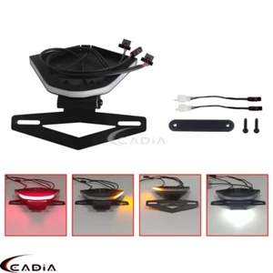 Soporte de matrícula eliminador de guardabarros trasero ordenado y luz LED para BMW S1000RR 2020 - Imagen 1 de 11