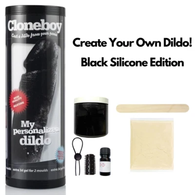 Dildo Sex Toy Clone Boy Personalised Mould Clone A Willy Mould Black Silicone - Image 1 of 4