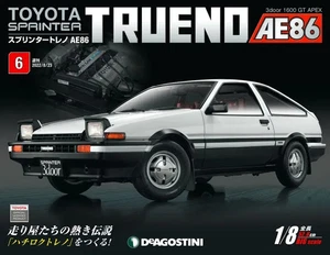 Japan NEW Sprinter Trueno AE86 Issue 6 with Parts [Weekly Magazine] - Picture 1 of 4