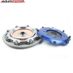 8.5" Racing Clutch Twin Disc Kit & Flywheel For Honda Acura Integra B18 B20 B16 - Picture 1 of 8