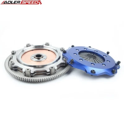 8.5" Racing Clutch Twin Disc Kit & Flywheel For Honda Acura Integra B18 B20 B16 - Image 1 of 4