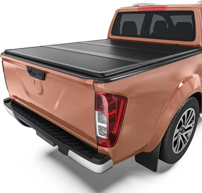 Capa Tonneau Dura Tri-Fold 5 pés Compatível com Nissan Frontier Caminhão Cama 2005-2025 2026 - Imagem 1 de 4