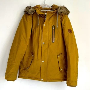 Quiksilver Dry Flight Ferris fleece lined faux fur hooded snowboard ski parka  M - Picture 1 of 10