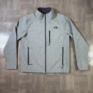 North Face Jacket Mens Medium Gray Apex Bionic 2 Windwall Fleece Lined Full Zip - Picture 1 of 9