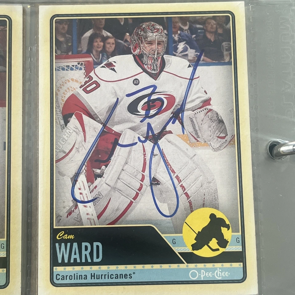 Can Ward Signed Autographed 2012–13 O Pee Chee OPC Card Hurricanes - Image 1 of 1