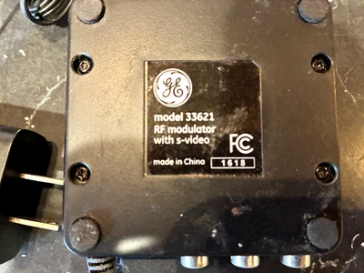 General Electric GE Video Converter RF Modulator with S-Video 33621 - Image 1 of 4