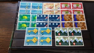 SUIZA LOTE DE 1968 CUATRO BLOQUES ESTAMPADOS - Imagen 1 de 1