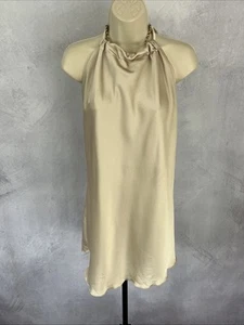 Dress UK 10 Sleeveless Mini Halter Backless Party Evening Cocktail Occasion - Picture 1 of 15