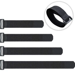 20 Pack Reusable Cinch Straps Fastening Cable Straps Nylon Hook and Loop Cinc... - Picture 1 of 7