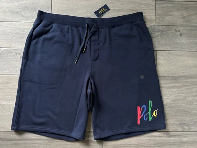 POLO RALPH LAUREN МУЖСКОЙ СПОРТИВНЫЙ ШОРТЫ, ТЕМНО-СИНИЙ, НОВЫЙ С ЯРЛЫКАМИ $110, 4LT - Изображение 1 из 3