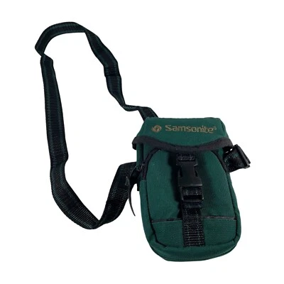 Samsonite 240HG 7x4 Canvas Green Utility Camera Bag With Strap Belt Loop - Image 1 of 4