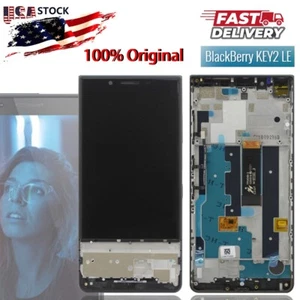 LCD Display Touch Screen Digitizer Assembly Blue Frame For BlackBerry Key2 LE US - Picture 1 of 7