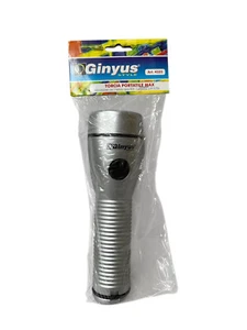 TORCIA PORTATILE CLASICA LAMPADINA INCANDESCENZA BATTERIE R20 NON INCLUSE CM 19 - Picture 1 of 2