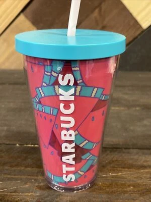 VASO ACRÍLICO STARBUCKS Sandía Rosa Verano Verde Copa Fría 16 OZ Impresión Foto 1 de 4
