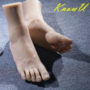 US Store Realistic 26.5cm Silicone Feet Male Model Mannequin Display Model Foot - Picture 1 of 9