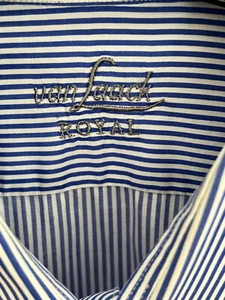 van Laack Royal blau/weiß gestreift 42/L, kaum getragen - Bild 1 von 3