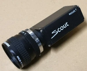 Basler SCOUT scA1000-20fm Industrie Camera + PENTAX TV Lens 8,5mm 1:1.5 - Picture 1 of 6