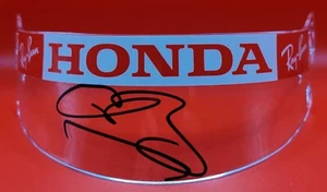 F1,FORMULA 1 JENSON BUTTON WORLD CHAMPION SIGNED MINIHELMET VISOR HONDA - Picture 1 of 4
