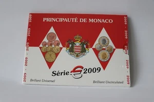 ! KMS Kursmünzensatz Monaco 2009 NUR 8.000 Folder Neu/OVP eingeschweißt ! - Bild 1 von 2