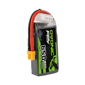 Ovonic 11.1V 80C 3S 650mAh Lipo Akku mit XT30 für Micro FPV Drone Quad RC Autos - Imagen 1 de 8