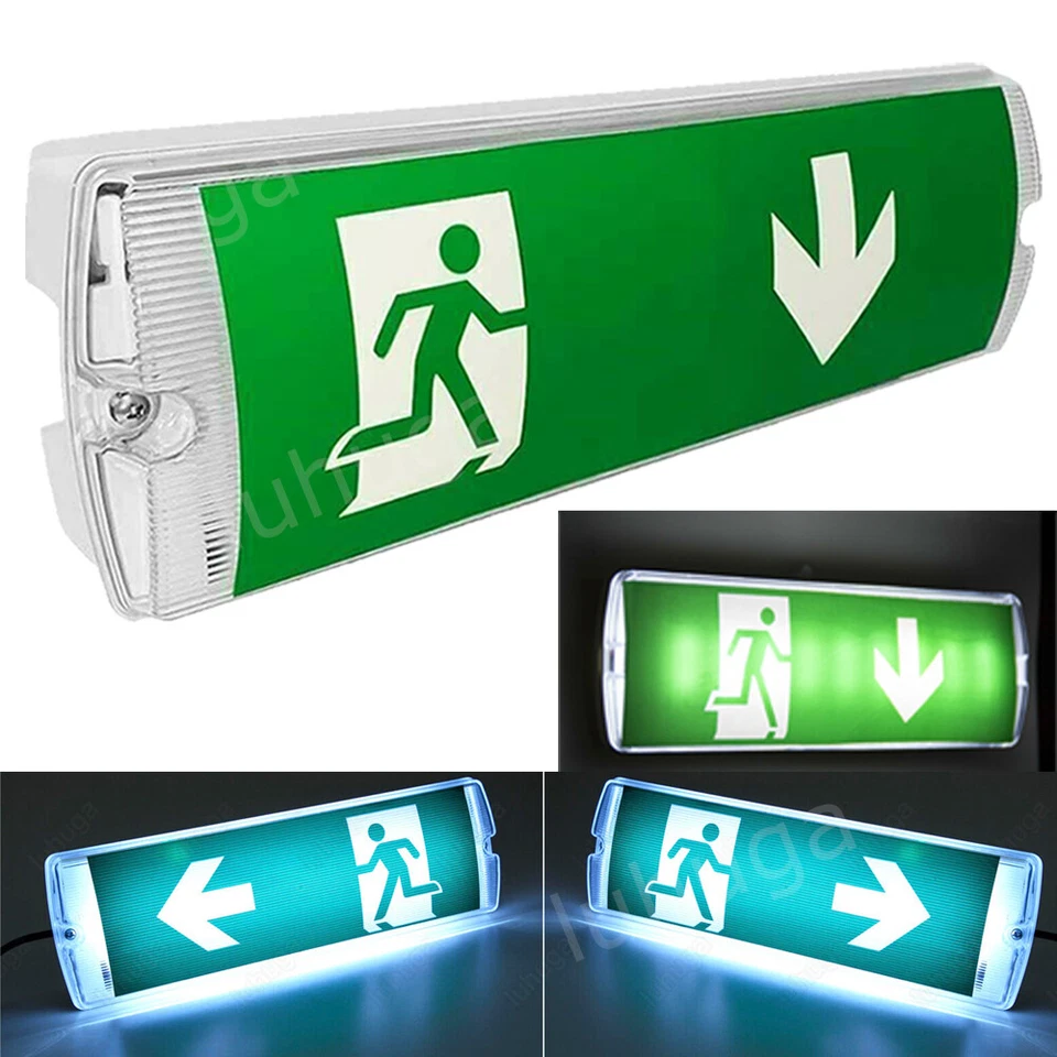 WZTO LED Notleuchte Fluchtwegleuchte Notbeleuchtung Notausgang Exit Notlicht Akku DHL