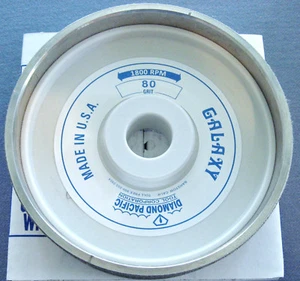 rle 6" GALAXY 80 GRIT WHEEL, GENUINE DIAMOND PACIFIC, for GENIE, OR CABKING - Picture 1 of 1