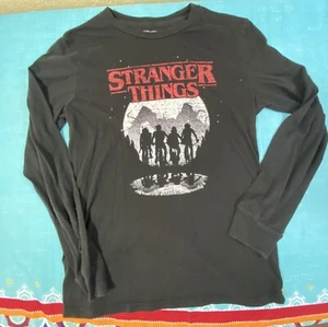T-shirt manica lunga media con logo Stranger Things taglia adulto - Foto 1 di 3