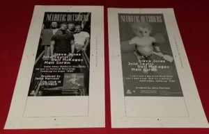 NEUROTIC OUTSIDERS ORIGINAL DRUCKERANZEIGENLAYOUTS FÜR DEBÜT-LP & LA WHISKEY-GIG - Bild 1 von 6
