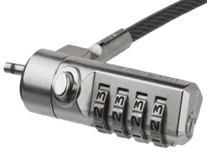 Ordinateur Portable Câble Verrou, 4 Chiffres Combinaison Avec Pivot Charnière - - Photo 1/3