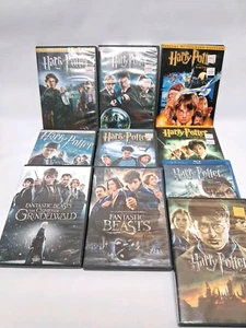 Lot of 10 Harry Potter & Fantastic Beasts DVDs  1 Blu Ray Included - Picture 1 of 9