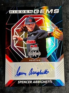 2021 Panini Elite Extra Edition PROSPECT ROOKIE AUTO Spencer Arrighetti , Item 6