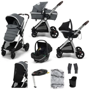 Panorama XTi 2 in 1 Travel System With Car Seat IFOFIX Base Pushchair Rain Cover - Picture 1 of 31