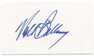Walt Bellamy 3x5 Index Card Autographed Chicago Packers HOF Olympic Gold - Picture 1 of 2