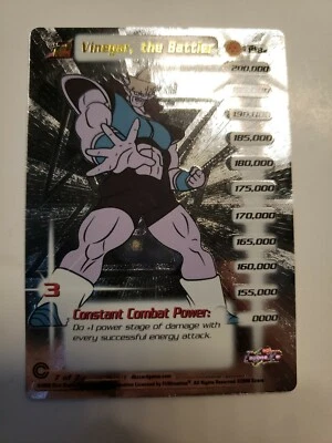 DBZ CCG Dragon Ball Z VINEGAR, THE BATTLER LV2 #198 Limted Foil Rare 00' - Image 1 of 4