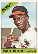 1966 Topps # 48  Paul Blair Baltimore Orioles