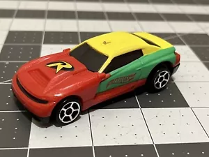 Hot Wheels McDonalds DC Comics Robin Pull Back Car DC5 Batman 2016 Red Green - Picture 1 of 5