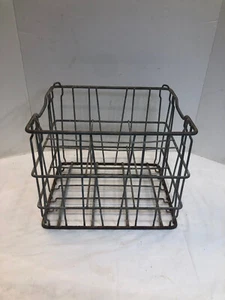 VINTAGE GALVANIZED MILK 6 slot - Milk/Cream Carrier - Farm Primitive - Picture 1 of 9