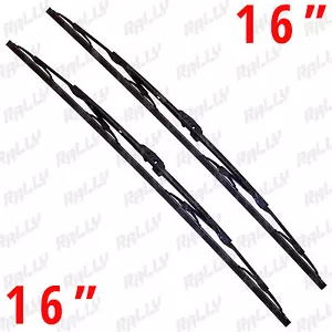 16" + 16" gray carbon fiber all season windshield wiper blades 2 pcs 433g+433g - Bild 1 von 4