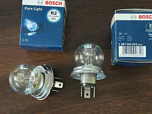 2x R2 45/40W 12V P45t BOSCH 1 987 302 023 Headlight bulb light GENUINE - Picture 1 of 8