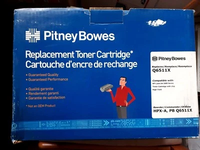 (Lote 2) Q6511X 11X PitneyBowes HP Tóner Negro Alto Rendimiento LaserJet 2400 2410 2420 Foto 1 de 3