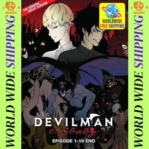 Devilman Crybaby Original UNCUT Versioan Complete Series Anime DVD (Vol. 1-10) - Imagen 1 de 11