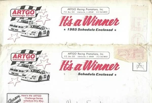 1985-86 ARTGO Racing Envelope Lot PACKAGING ONLY Yearbook Schedule ASA NASCAR - Picture 1 of 7
