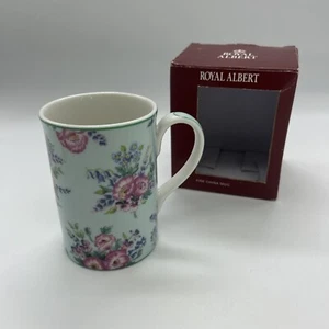 Royal Albert Boxed Mug Anne Bronte Collection 2002 Blue Floral - Picture 1 of 14