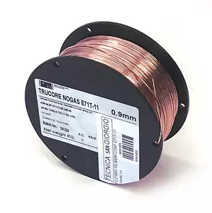 FILO MIG ANIMATO RAMATO PER FERRO Kg 1 ø 0.9 per saldatrice a filo NO GAS - Foto 1 di 1