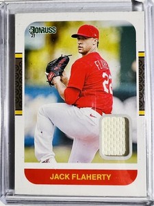 2021 Panini Donruss Retro 1987 Materials Jack Flaherty #87M-JF