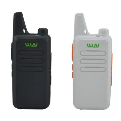 2pcs WLN KD-C1 Black / White 16 CH Mini Walkie Talkie UHF 400-470 MHz Ham Radio - Image 1 of 4