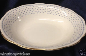 SHORE & COGGINS QUEEN ANNE BONE CHINA GEORGIAN 9 1/8" OVAL BOWL GOLD TRIM - Picture 1 of 7