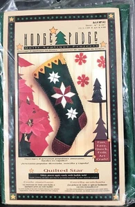 HODGE PODGE Filz Applikation Strumpf Kit gesteppt Stern HP141 Weihnachten Handwerk Neu in Verpackung - Bild 1 von 6