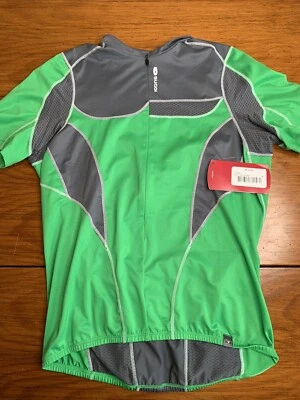 NWT SUGOI Cycling Jersey Top Shirt Size Medium Green Gray - Image 1 of 4