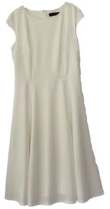 DRESSTELLS Women's L  Long Formal Ivory Dress Bridesmaid Evening Party Wedding - Picture 1 of 7